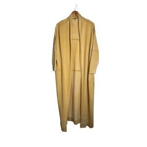Free People Intimately Longline Duster Cardigan in Mustard Yellow Women's XS